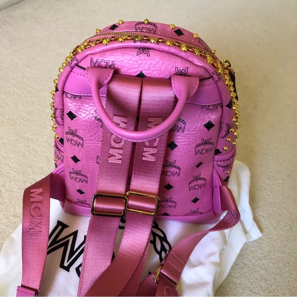 Visetos Swarovski Mini Stark Diamond Backpack Cognac - Picture 2 of 11